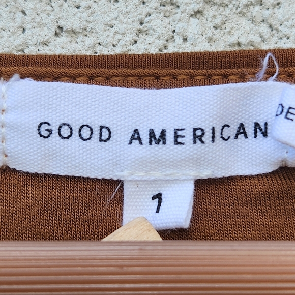 GOOD AMERICAN Womens One Piece Size 1 Small Burnt Orange Rayon Stretch Intimates - Picture 3 of 9